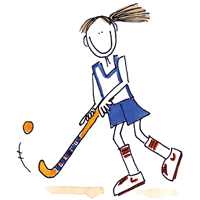 field hockey girl