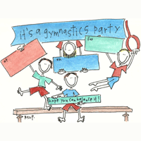 gymnastic boy invite