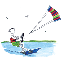 kite surfer boy