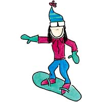 snowboarder girl