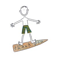 surfin` thank you